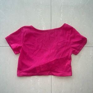 MINI MOLLY Fuscia Crop Top (GIRLS)